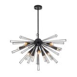 Lustre Salon Spoutnik 10 Lumières en Laiton