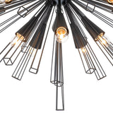 Lustre Salon Spoutnik 10 Lumières en Laiton