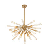Lustre Salon Spoutnik 10 Lumières en Laiton