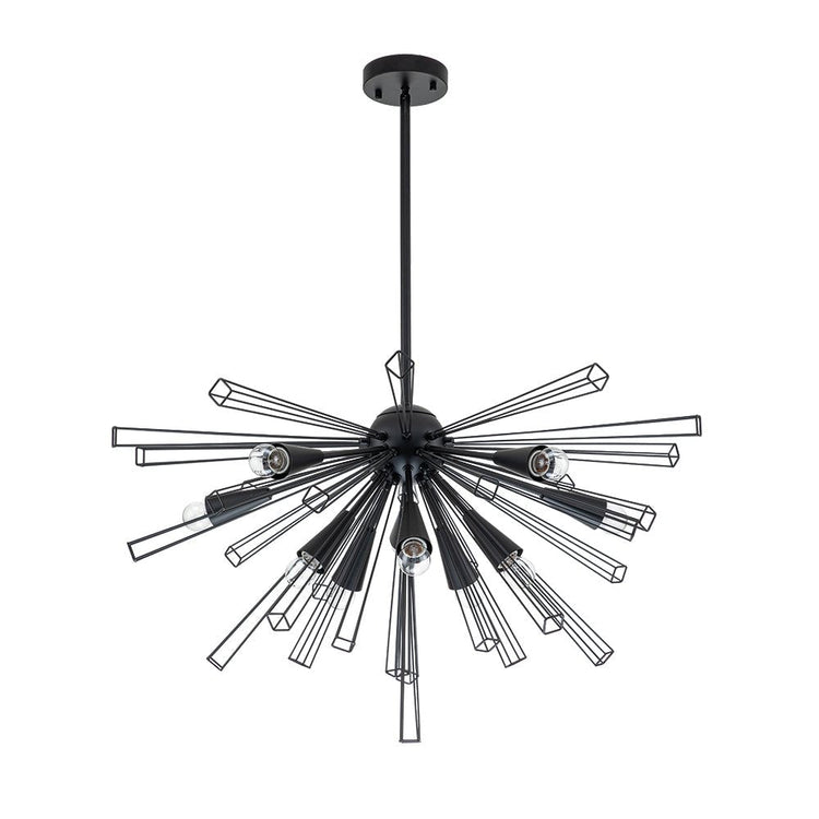 Lustre Salon Spoutnik 10 Lumières en Laiton