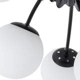 Lustre Salon Spoutnik en Verre Noir