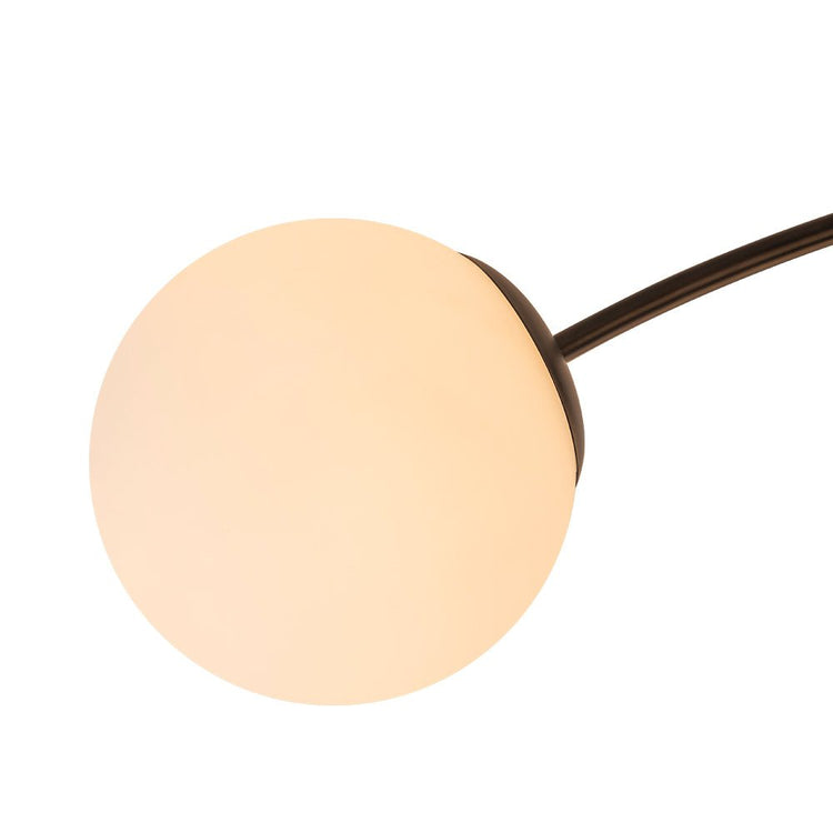 Lustre Salon Spoutnik en Verre Noir