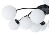 Lustre Salon Spoutnik en Verre Noir