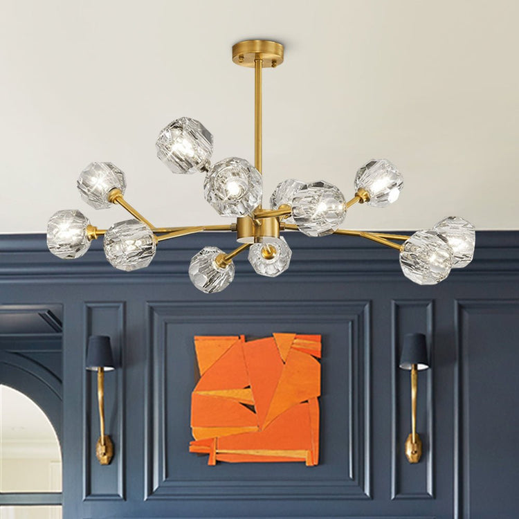 Lustre Salon Branche en Cristal