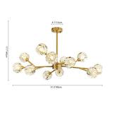 Lustre Salon Branche en Cristal