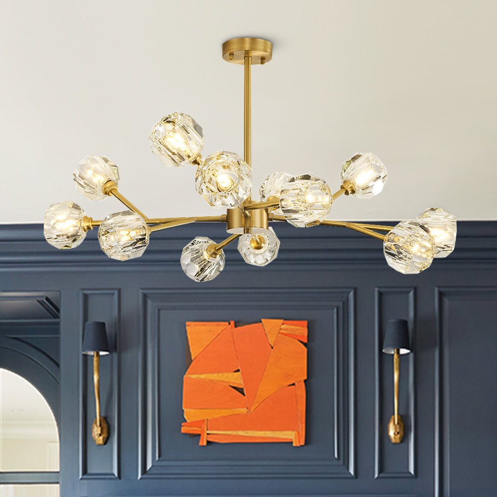 Lustre Salon Branche en Cristal