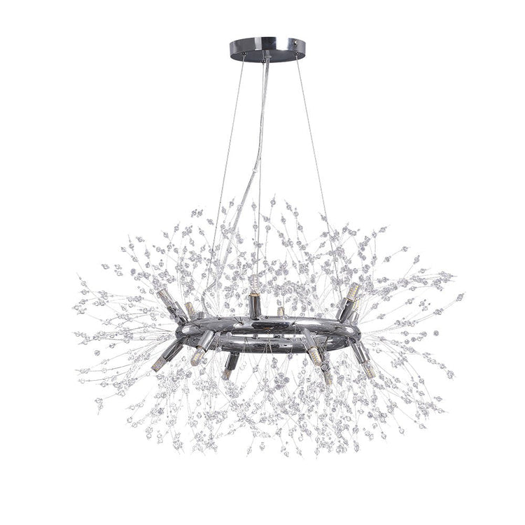 Lustre Salon Feu D'Artifice en Chrome