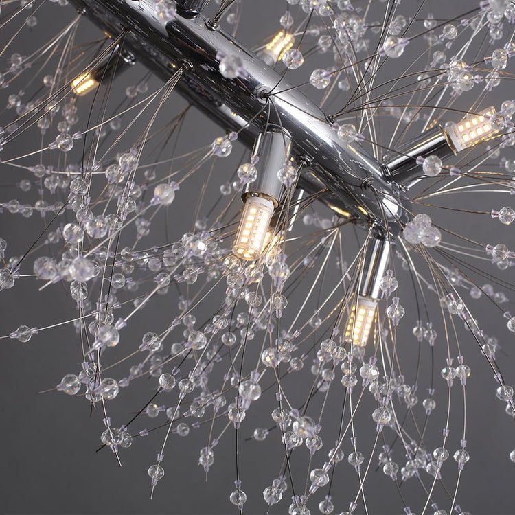 Lustre Salon Feu D'Artifice en Chrome