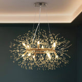 Lustre Salon Feu D'Artifice en Chrome