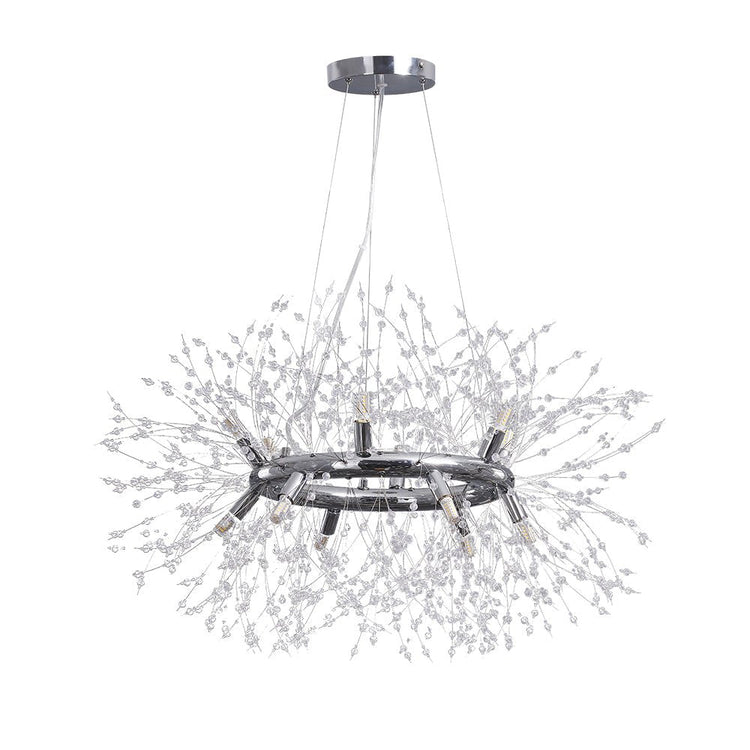 Lustre Salon Feu D'Artifice en Chrome