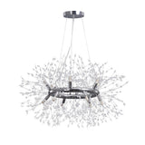 Lustre Salon Feu D'Artifice en Chrome