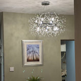 Lustre Salon Feu D'Artifice en Chrome