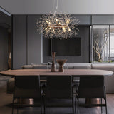 Lustre Salon Feu D'Artifice en Chrome