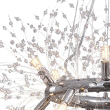 Lustre Salon Feu D'Artifice en Chrome