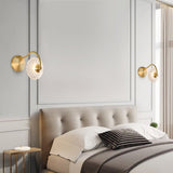 Applique Murale Chambre 2 Lumières en Laiton
