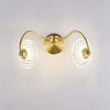 Applique Murale Chambre 2 Lumières en Laiton
