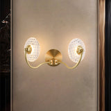 Applique Murale Chambre 2 Lumières en Laiton