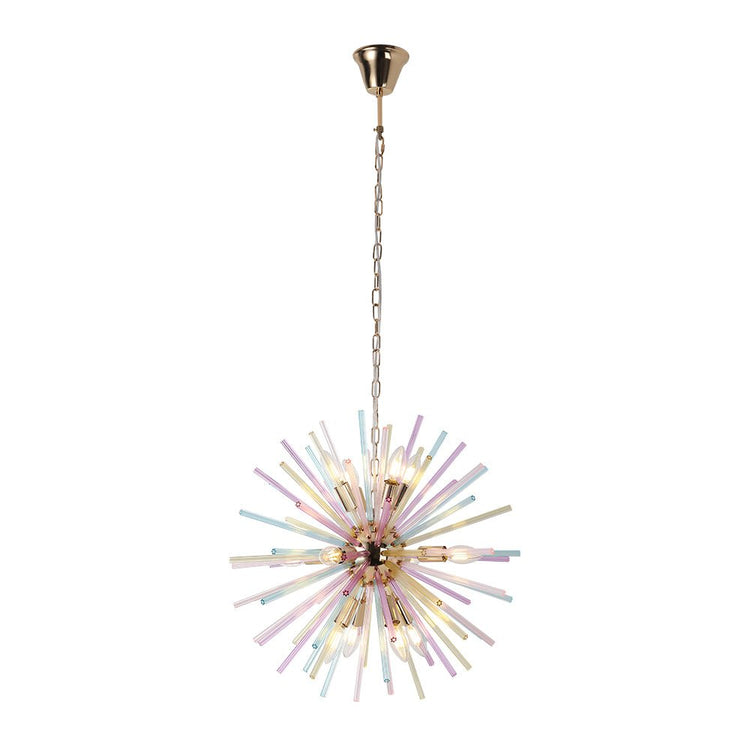 Lustre Salon Étoile 12 Lumières en Laiton 56 cm Modèle 2