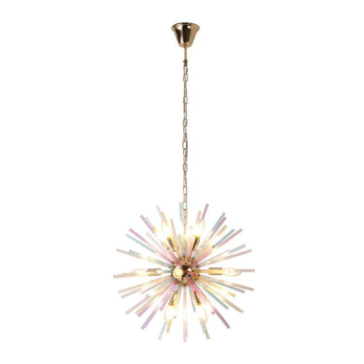 Lustre Salon Étoile 12 Lumières en Laiton 56 cm Modèle 2
