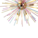 Lustre Salon Étoile 12 Lumières en Laiton 56 cm Modèle 2