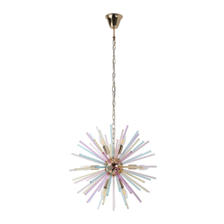 Lustre Salon Étoile 12 Lumières en Laiton 56 cm Modèle 2