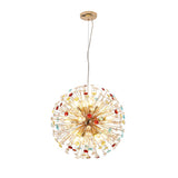 Lustre Salon Étoile 12 Lumières en Laiton 56 cm