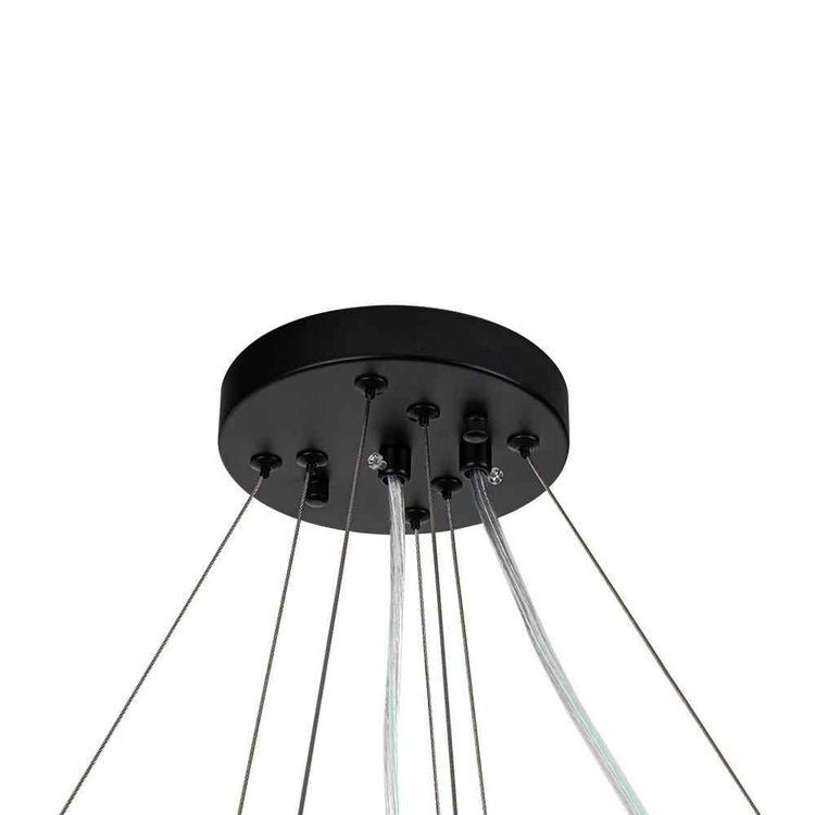 Lustre Cristal Moderne 12 Lumières Deux Niveaux pour Salle à Manger
