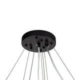 Lustre Cristal Moderne 12 Lumières Deux Niveaux pour Salle à Manger