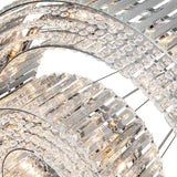 Lustre Cristal Moderne 12 Lumières Deux Niveaux pour Salle à Manger