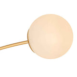 Lustre Verre 12 Lumières Opale Sputnik Semi-Encastré pour Salon