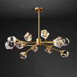 Lustre Salon Spoutnik 12 Lumières en Cristal
