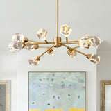 Lustre Salon Spoutnik 12 Lumières en Cristal