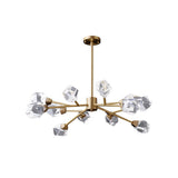 Lustre Salon Spoutnik 12 Lumières en Cristal