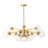Lustre Salon Spoutnik 12 Lumières en Verre