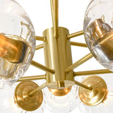 Lustre Salon Spoutnik 12 Lumières en Verre