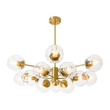 Lustre Salon Spoutnik 12 Lumières en Verre