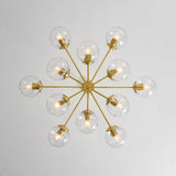 Lustre Salon Spoutnik 12 Lumières en Verre