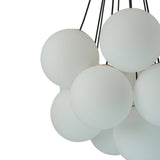 Lustre Salon Boule 13 Lumières en Verre
