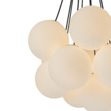 Lustre Salon Boule 13 Lumières en Verre