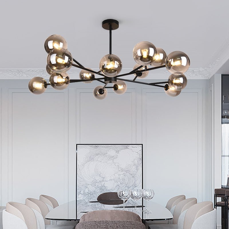 Lustre Moderne 15 Lumières Sputnik Sphère pour Salon