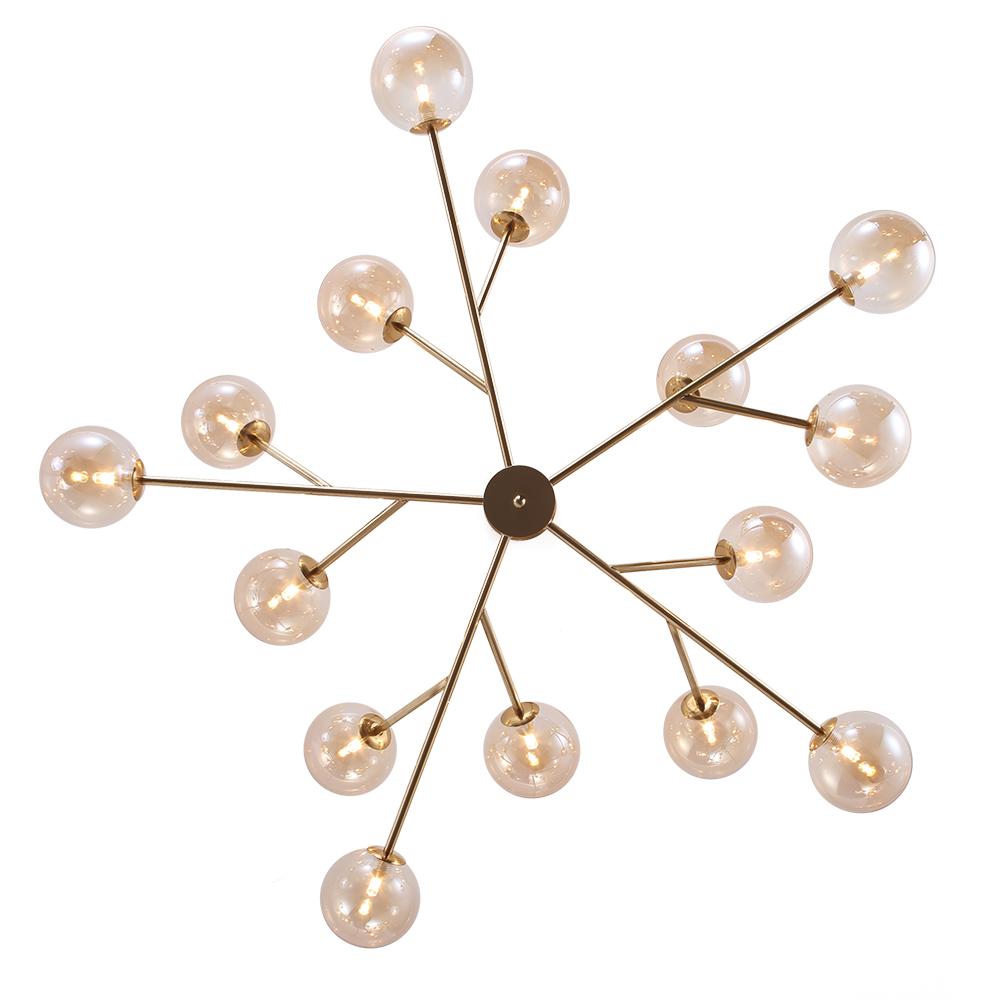 Lustre Moderne 15 Lumières Sputnik Sphère pour Salon