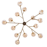 Lustre Moderne 15 Lumières Sputnik Sphère pour Salon