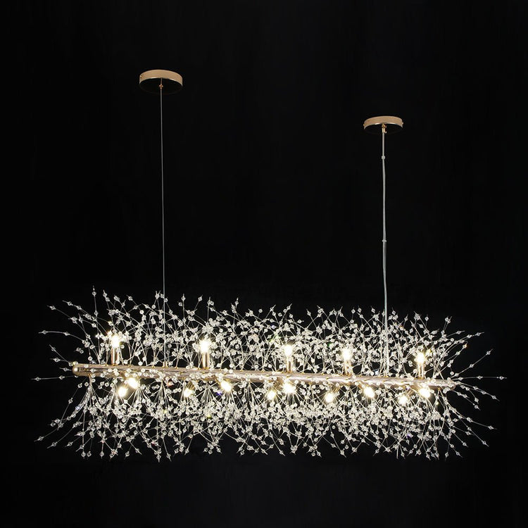 Lustre Salon Spoutnik 15 Lumières en Cristal