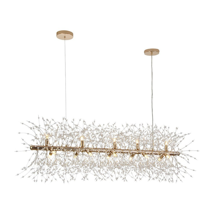 Lustre Salon Spoutnik 15 Lumières en Cristal
