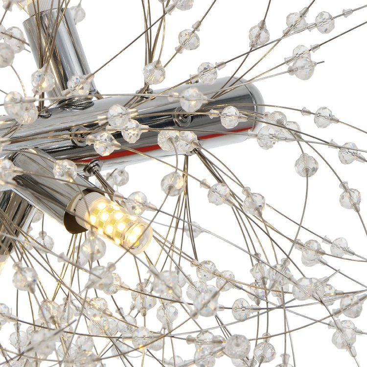 Lustre Salon Spoutnik 15 Lumières en Cristal