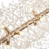 Lustre Salon Spoutnik 15 Lumières en Cristal