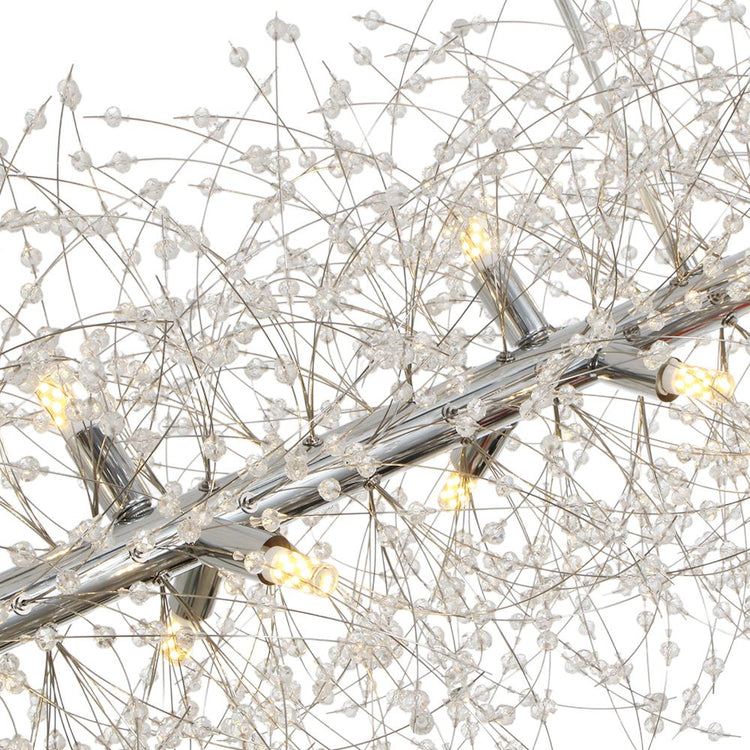 Lustre Salon Spoutnik 15 Lumières en Cristal