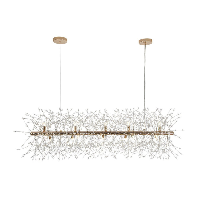 Lustre Salon Spoutnik 15 Lumières en Cristal