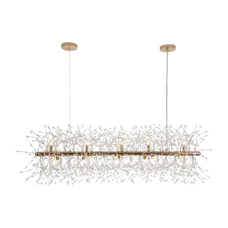 Lustre Salon Spoutnik 15 Lumières en Cristal