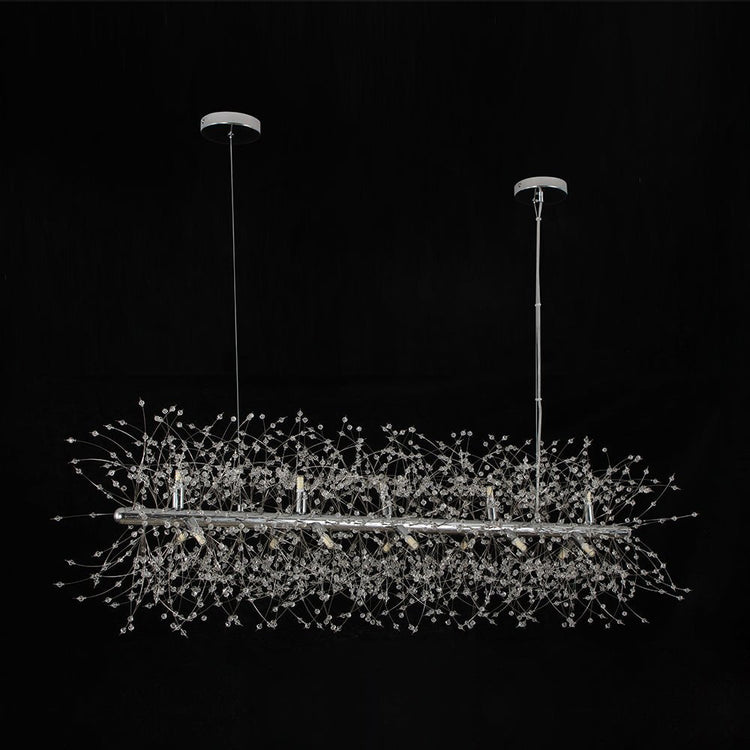 Lustre Salon Spoutnik 15 Lumières en Cristal